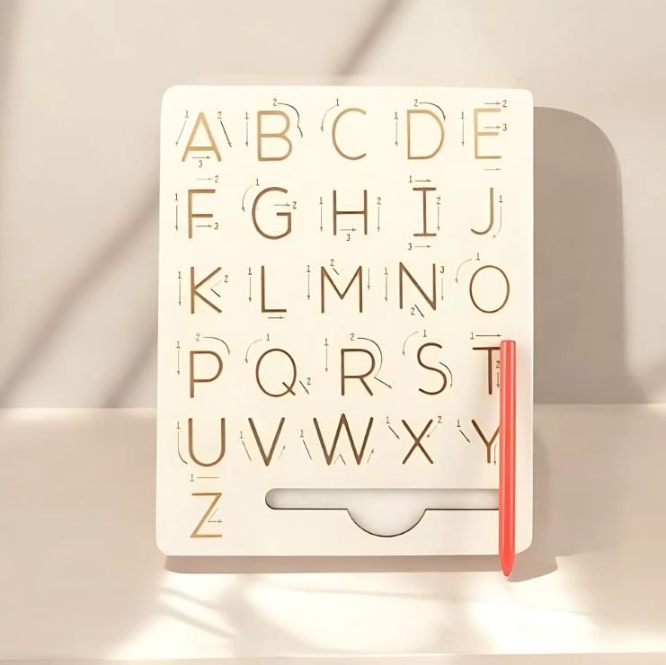 Montessori-Inspired Wooden Word Spelling Board Featured Image