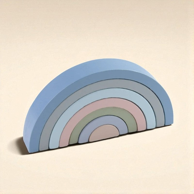 Wooden Rainbow Stacking Blocks