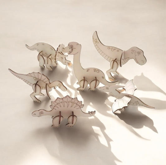 DIY Wooden Dinosaur Craft Kit for Kids  Featured Image