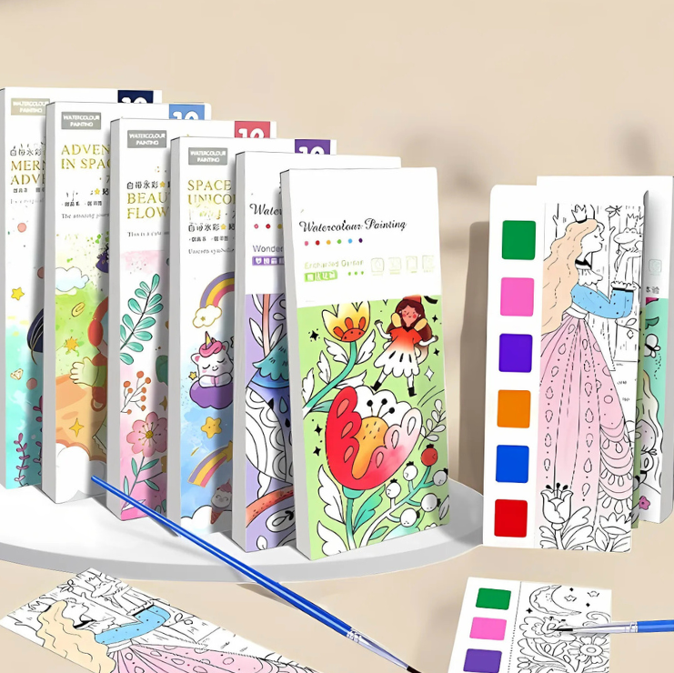 Kids Paint with Water Colouring Book Set – Mess-Free Watercolor Activity  Feauted Image