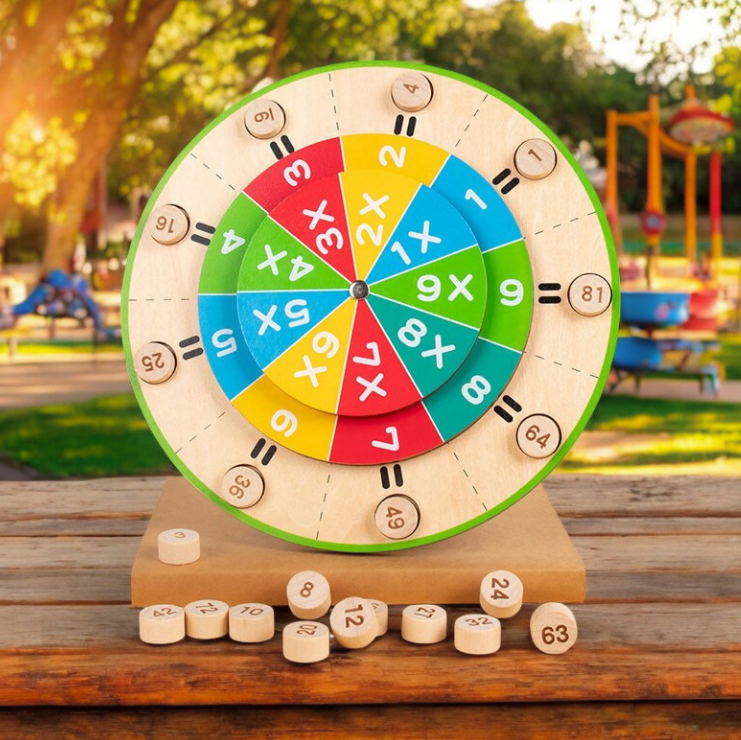 Wooden 99 Multiplication Turntable on The Park