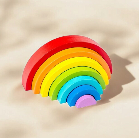 Wooden Rainbow Stacking Blocks Featured Image