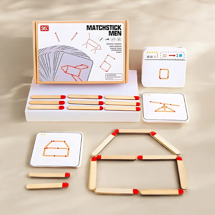 Montessori-Inspired Matchsticks Puzzle Game Featured Image