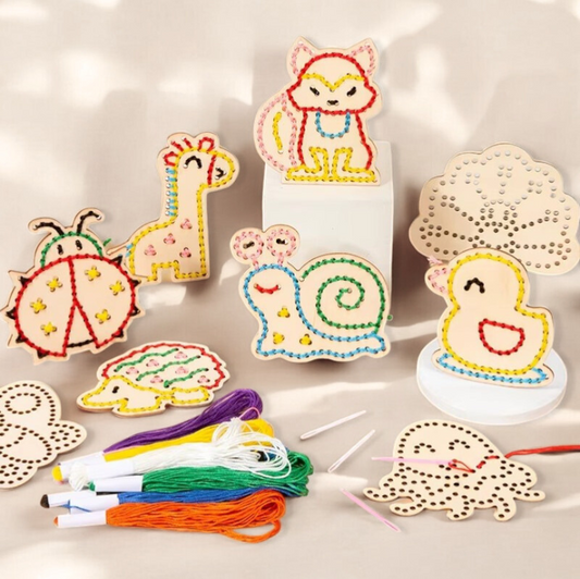 Montessori-Inspired Wooden Lacing Toy for Fine Motor Skill Activity Featured Image