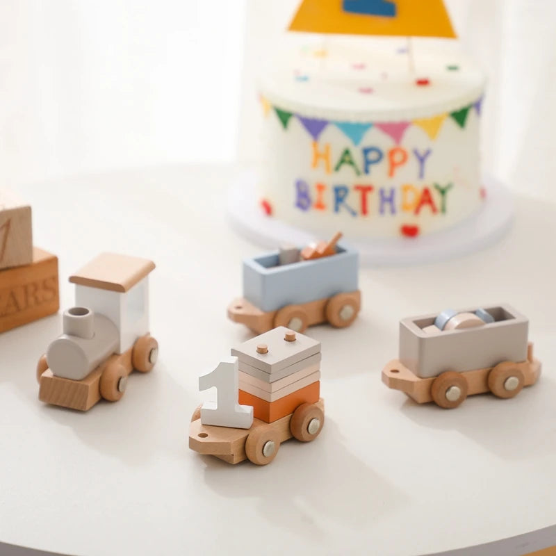 Montessori-Inspired Wooden Train Toy Lifestyle
