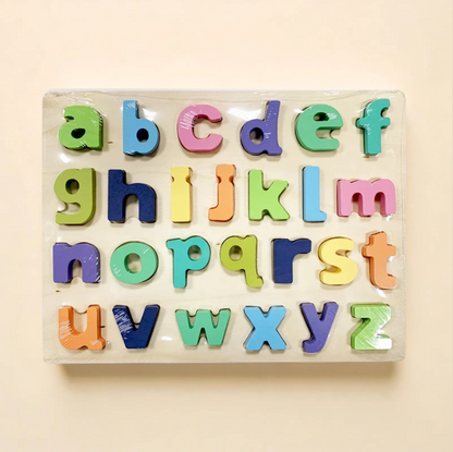 Wooden Numbers, Letters & Shapes Puzzle Board Numbers